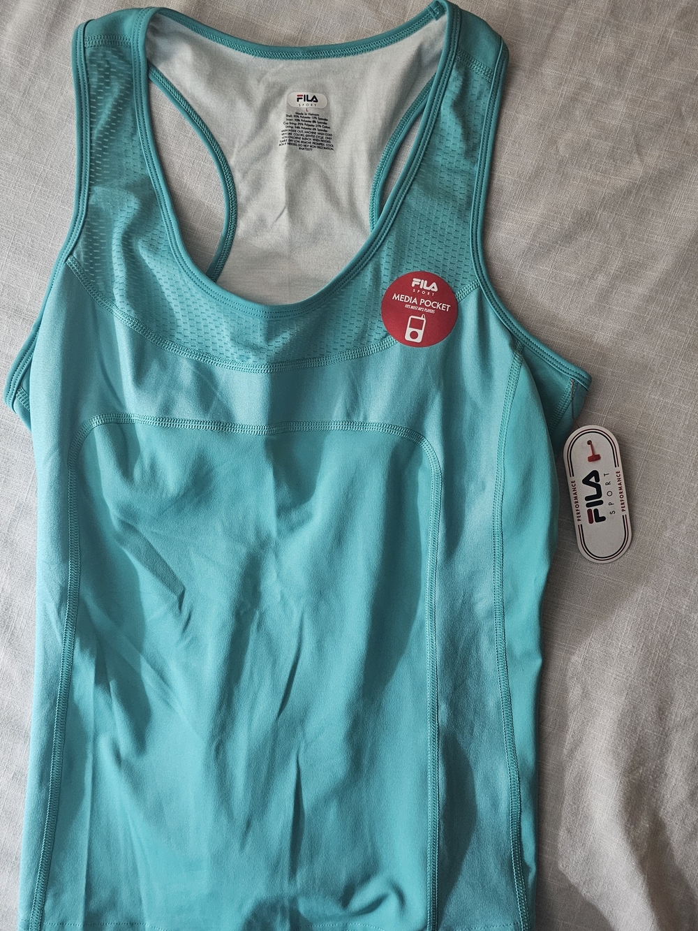 Fila Women’s Aqua Blue Racerback Tank